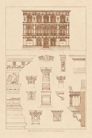 Palazzo Vendramin-Calergi at Venice Poster Print by J Buhlmann 12 x 18