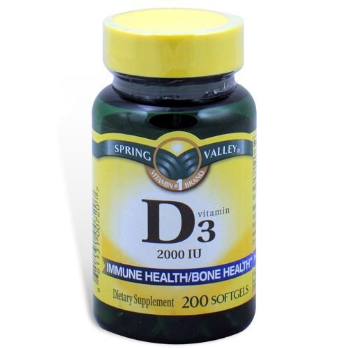 Spring Valley - Vitamin D-3 2000 IU High Potency 200 Softgels