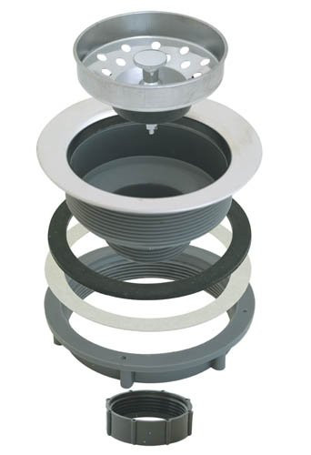 EZ-FLO 30005 Sink Strainer with Ss Basket and Abs Body