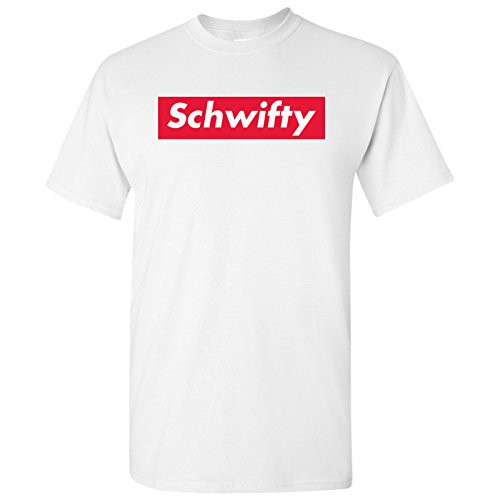 UGP Campus Apparel Schwifty Funny Mens T-Shirt - 2X-Large - White