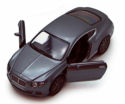 Kinsmart 2012 Bentley Continental GT Speed, Gray 5369D - 1/38 scale Diecast Model Toy Car, but NO BOX
