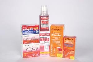 Major Pharmaceuticals 263246 Ibuprofen Childrens Oral Suspension Liquid Compare to Motrin Boxed 240 mL Volume Berry Orange