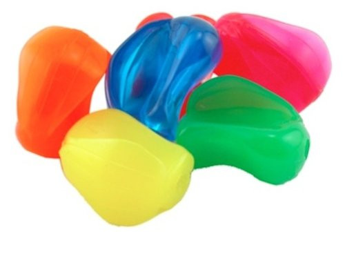 The Pencil Grip Neon Crossover Grip Ergonomic Writing Aid for Righties and Lefties, 6 Grippers Assorted Colors (TPG-18006)