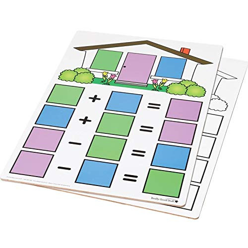 Really Good Stuff Teacher Demonstration Fact Family Dry Erase Board Addition and Subtraction