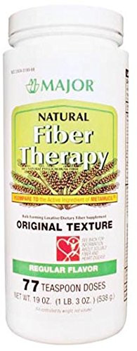 Major Pharmaceuticals 006245 Natural Fiber Therapy Powder Compare to Metamucil 538g Volume Regular Light-Brown packaging may vary