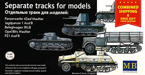 Masterbox 135 Scale Separate Caterpillar Tracks - Plastic Model Building Set  3505
