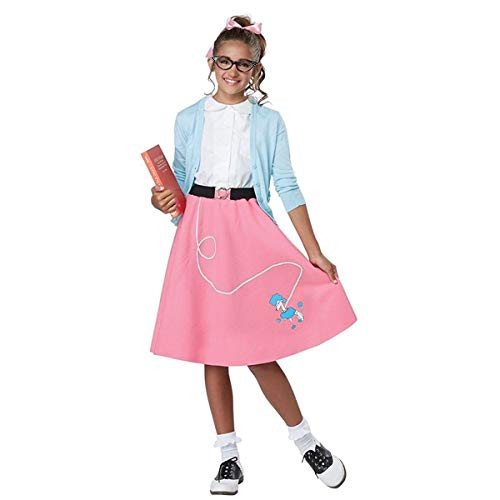 California Costumes Girls 50S Poodle Skirt Child Costume