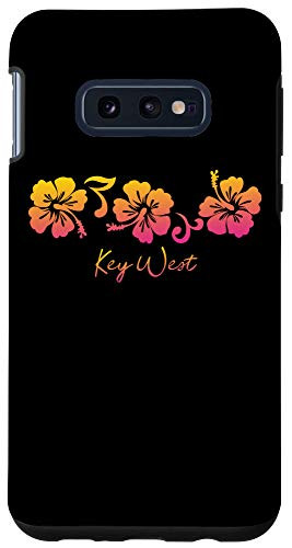 Galaxy S10e Key West Hibiscus Flower Vacation Floral Colorful Case