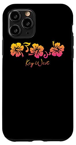 iPhone 11 Pro Key West Hibiscus Flower Vacation Floral Colorful Case