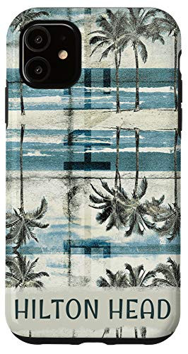 iPhone 11 Cool Hilton Head South Carolina Beach Vacation Palm Tree Case