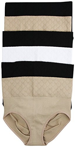 ToBeInStyle Womens Pack of 6 High Waisted Seamless Briefs XLXXL Assorted