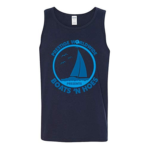 UGP Campus Apparel Prestige Worldwide Presents Boats n Hoes - Funny Summer Tank Top - 2X-Large - Navy UGP Campus Apparel Prestige Worldwide Presents Boats n Hoes - Funny Summer Tank Top - 2X-Large - Navy