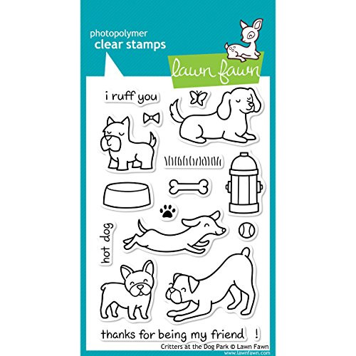 Lawn Fawn Clear Stamp - Critters At The Dog Park LF515 Lawn Fawn Clear Stamp - Critters At The Dog Park LF515