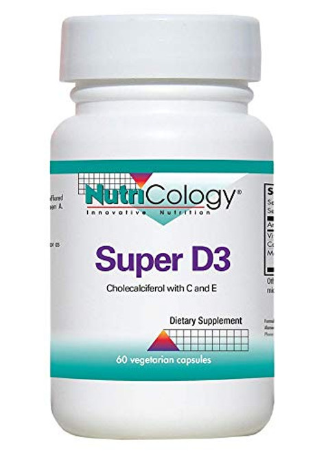 NutriCology Super D3 60 Vegetarian Capsules NutriCology Super D3 60 Vegetarian Capsules