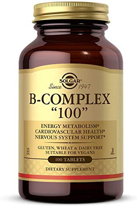 Solgar - B-Complex 100 Tablets 100 Count Solgar - B-Complex 100 Tablets 100 Count