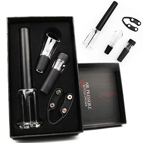 Wine Bottle Opener Air Pressure Pump Handheld Wine Bottle Opener ?Wine Wine Bottle Opener Set  Wine Opener ?Wine Vacuum Stoppers Pourers And Foil Cutters-Gift Box