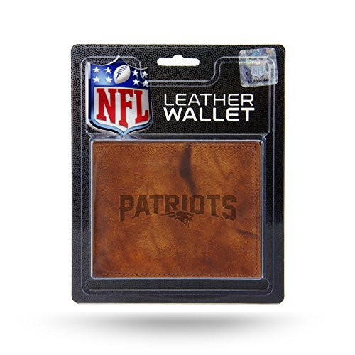 NFL Rico Industries Embossed Leather Billfold Wallet with Man Made Interior New England Patriots