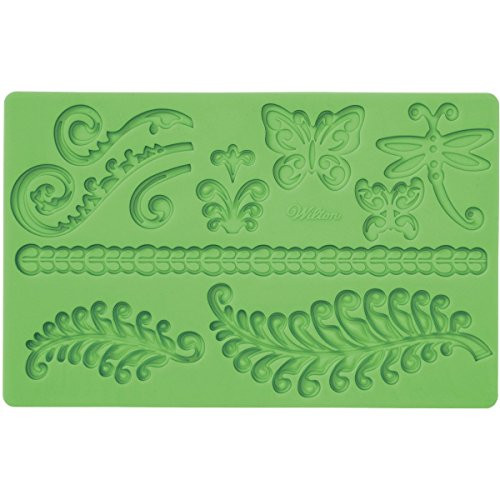 Wilton Fondant and Gum Paste Silicone Mold, Ferns