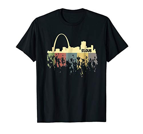 Retro St Louis Shirt Vintage 70s 80s City Silhouette T Shirt