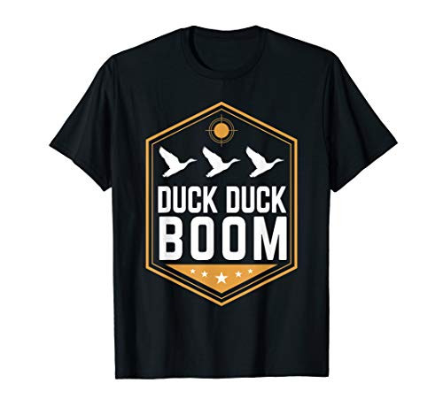 Duck Hunting T-Shirts Funny Duck Duck Boom Graphic Gear T-Shirt