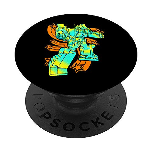 Vintage Retro Toy Robot - Funny Robotics Gift PopSockets PopGrip Swappable Grip for Phones   Tablets