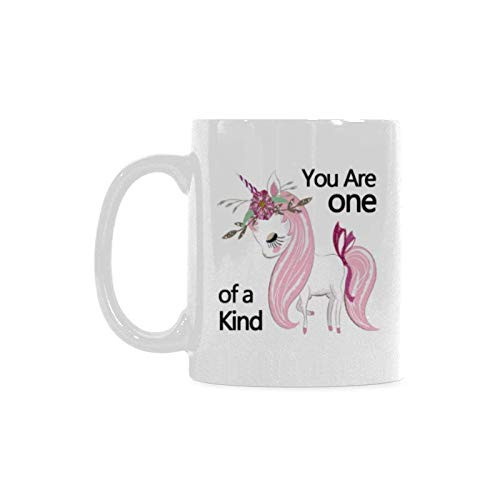 Funny 11 Oz White Ceramic You Are One Of A Kind Unicorn Coffee Mug Tea Cups For Funny Gift Mug