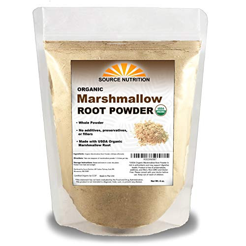 USDA Organic Marshmallow Root Powder 4 oz Pure Whole Powder No Additives or Fillers Supports Digestive Health - Althaea Officinalis USDA Organic Marshmallow Root Powder 4 oz Pure Whole Powder No Additives or Fillers Supports Digestive Health - Althaea Officinalis