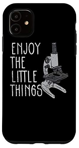 iPhone 11 Lab Tech Microscope Biology Scientist Enjoy Little Things Case