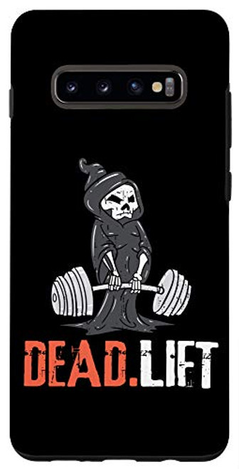 Galaxy S10 Funny Weightlifting Reaper Deadlift Gym Workout Fitness Case