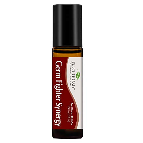 Plant Therapy Essential Oil | Germ Fighter Synergy | Sinus Health and Cold Blend | 100% Pure, Pre-Diluted Roll-On, Natural Aromatherapy, Therapeutic Grade | 10 mL (1/3 ounce) Plant Therapy Essential Oil | Germ Fighter Synergy | Sinus Health and Cold Blend | 100% Pure, Pre-Diluted Roll-On, Natural Aromatherapy, Therapeutic Grade | 10 mL (1/3 ounce)