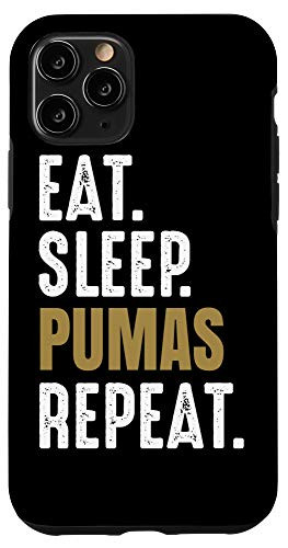iPhone 11 Pro Pumas Theme Eat Sleep Repeat Gift Case