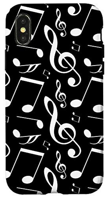 iPhone XXS Musical Instrument Song Key Treble Clef Pentagram Notes Case