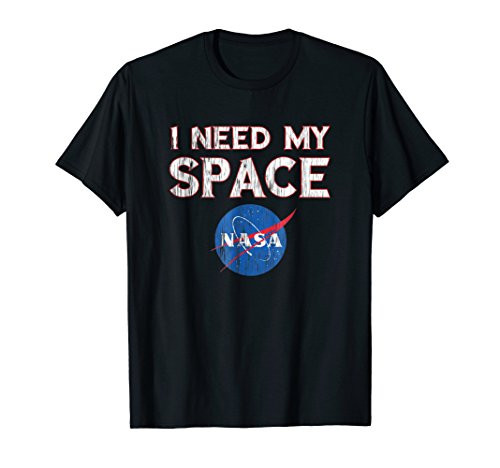 Distressed NASA logo I need my space t shirt