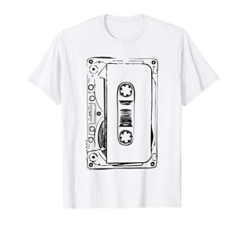 Love Retro Mixtape 80s Blank Cassette Tape Shirt Gift