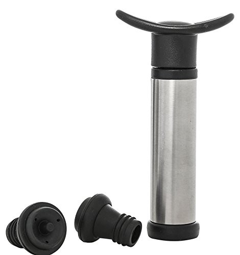 Amlong Plus Vacuum Pump Wine Saver Preserver with 2 Reusuable Stoppers