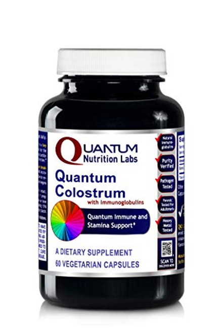Quantum Colostrum 60 Veg caps - Pesticide-Tested Colostrum with immunoglobulins for Quantum-State Immune and Stamina Support Quantum Colostrum 60 Veg caps - Pesticide-Tested Colostrum with immunoglobulins for Quantum-State Immune and Stamina Support