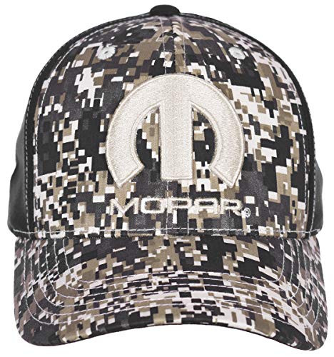Checkered Flag Mens Mopar Cap Adjustable Digi Camouflage Black Hat