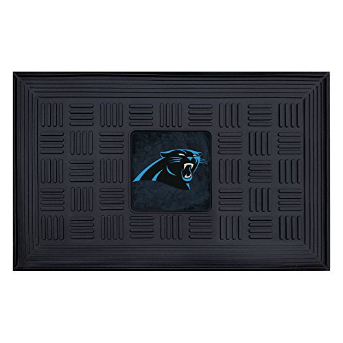 Fanmats 11436 NFL Carolina Panthers Vinyl Medallion Door Mat