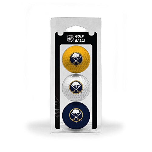 Team Golf NHL Buffalo Sabres Regulation Size Golf Balls 3 Pack Full Color Durable Team Imprint