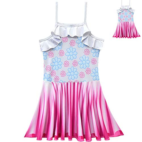 MSSmile Fancy Nancy Costume Set for Girls Fancy Nancy Ballerina Dress 110CM5-6Y White