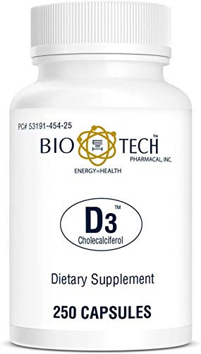Bio-Tech Pharmacal Vitamin D3 D3 1k IU 250 Count