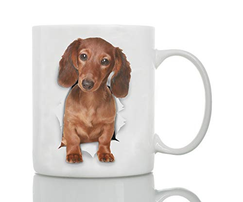 Funny Dachshund Mug - Ceramic Dachshund Coffee Mug - Perfect Dog Lover Gift - Cute Novelty Coffee Mug Present - Great Birthday or Christmas Surprise for Friend or Coworker Men and Women 15oz Funny Dachshund Mug - Ceramic Dachshund Coffee Mug - Perfect Dog Lover Gift - Cute Novelty Coffee Mug Present - Great Birthday or Christmas Surprise for Friend or Coworker Men and Women 15oz