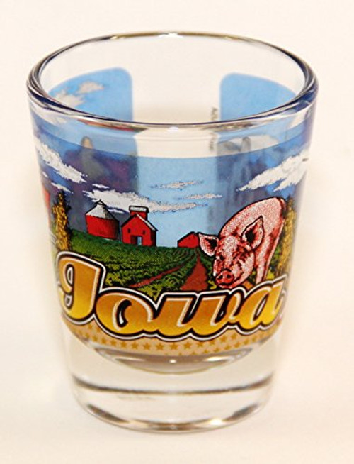 Iowa State Wraparound Shot Glass Iowa State Wraparound Shot Glass
