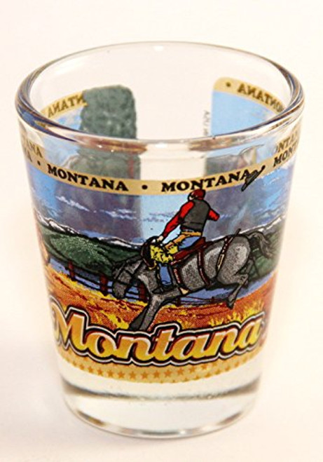 Montana State Wraparound Shot Glass Montana State Wraparound Shot Glass