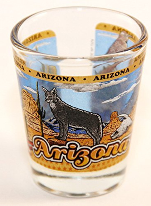 Arizona State Wraparound Shot Glass Arizona State Wraparound Shot Glass