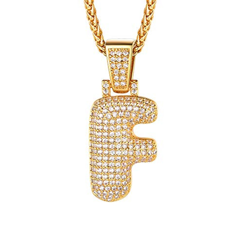 Richsteel Bubble Letter Pendant Iced 