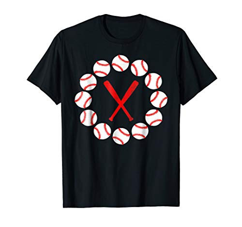 Baseballs with Bats T-Shirt Baseballin Player Gear Gifts