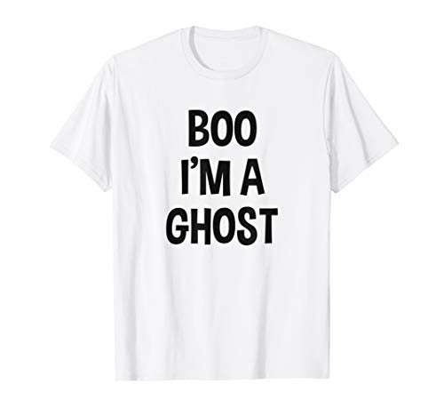 Halloween Ghost Costume Shirt Boo Im A Ghost Tee