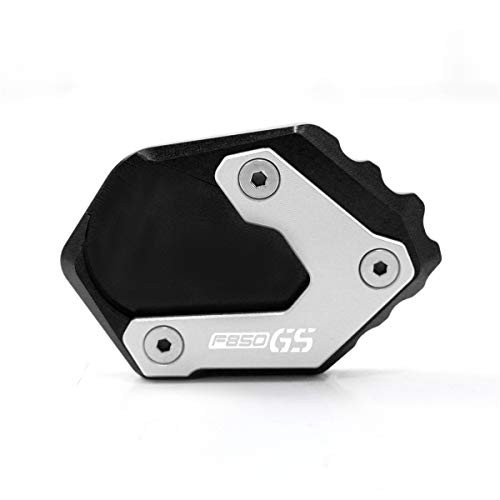 Hunter-Bike For F850GS Kickstand Extension Pad Motorcycle CNC Aluminum Foot Side Support Stand Plate For BMW F750GS F850GS 2018 2019 Black