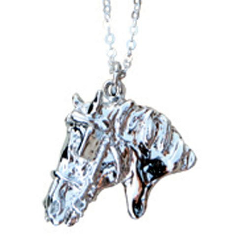 Intrepid International Driving Platinum Plate Horse Pendant